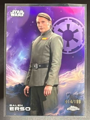 2025 Topps Chrome Star Wars Galen Erso Kamino Purple Refractor /199 #47