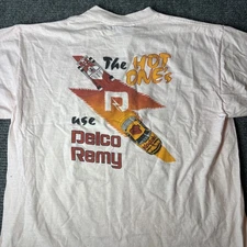 Vintage 90s Delco Remy Racing T Shirt “The Hot Ones Use Delco” Men XL All Sport