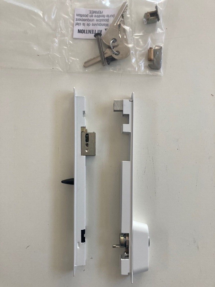 Serrure double à clef de coulissant Technal ref : 3062 - Blanc | eBay