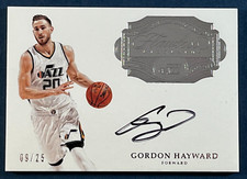 2016-17 PANINI FLAWLESS /25 GORDON HAYWARD AUTO #FA-GHA