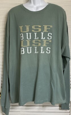 Adult USF South Florida Bulls Long Sleeve T-Shirt, 3XL, Hanes Comfort Wash