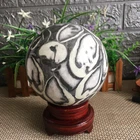 3680g. Natural Shell Jasper Thousand Eye Stone Crystal Polished Ball Healing 01