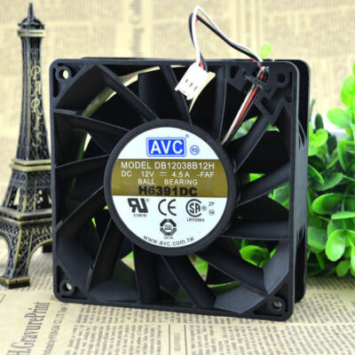 The AVC 12CM 12038 12V 4.5A fan DB12038B12H The bead 3 line    #A6-37