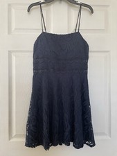 B Darlin Dark Blue Navy Lace Junior Dress Size 11/12 - Women’s Size 10