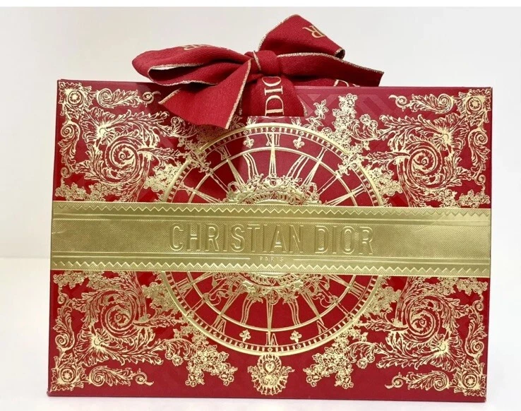 Sac cadeau Dior rouge édition limitée 7,8”X 5,8”X 2,8” + boîte colis Dior / authentique