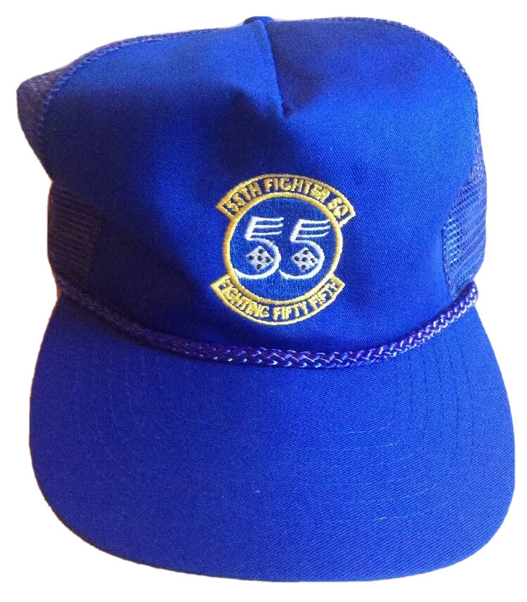 USAF 55TH FIGHTER SQUADRON BLUE BASEBALL CAT HAP, SHAW AIR FORCE