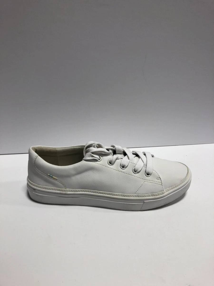 Toms Alex Womens Sneaker White Leather Size 10 M