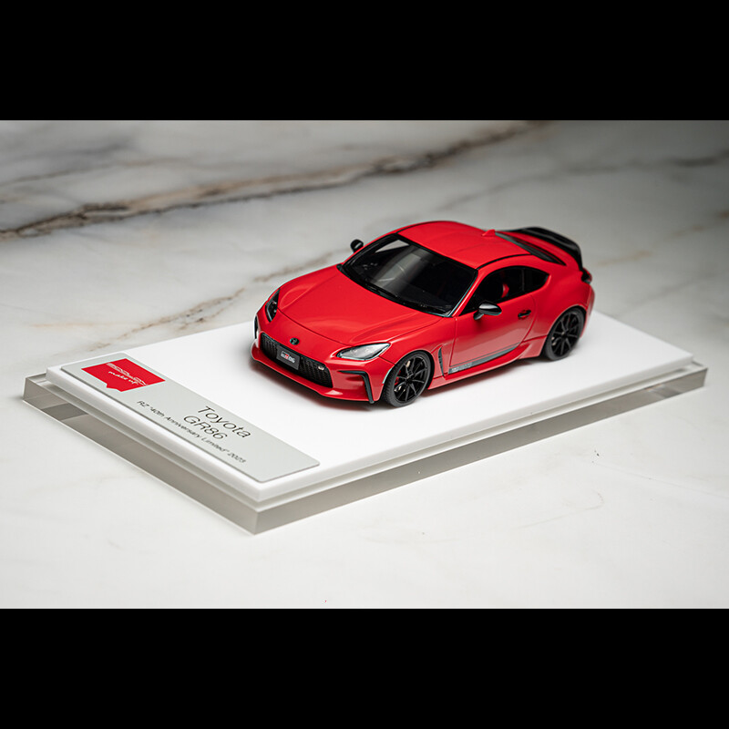 Make Up 1:43 Diecast Car Model Toyota GR86 RZ 40th Anniversary