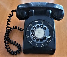 VINTAGE RARE 1949-1984 ITT DESK ROTARY PHONE MODEL: 500. UNTESTED