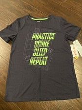 Boys Cat  Jack  Practice Score Sleep Treat  Short Sleeve Pajama Shirt - Navy, L