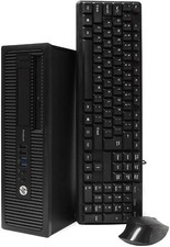 HP ELITE G1 Desktop Computer Quad Core 8GB RAM 500GB HD PC Windows 10 WiFi