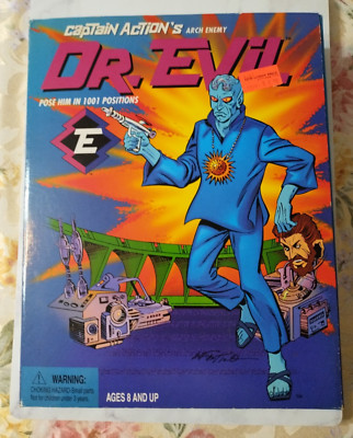 1998 Captain Action's Arch Enemy Dr. Evil Action Figure Poses In 1001 Positions