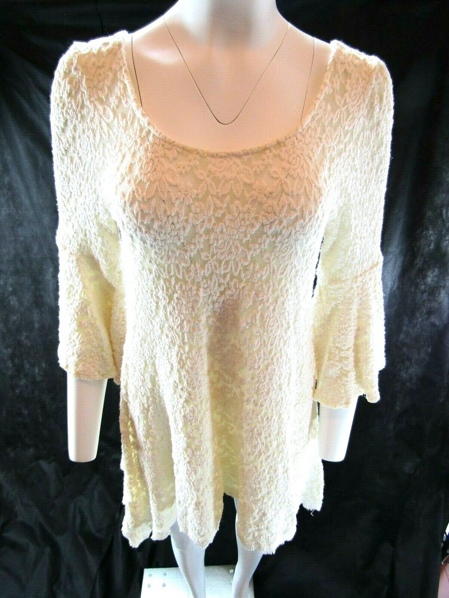 Millau open back ivory white lace dress size extra small | eBay