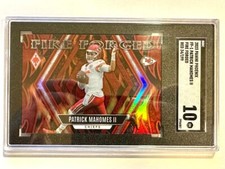 Patrick Mahomes II 2023 Phoenix Fire Forged Red #34/199 Insert SGC 10 Gem Mint