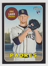 ERIC LAUER 2018 Topps Heritage High Black Border Rookie #685 /50 Padres RC