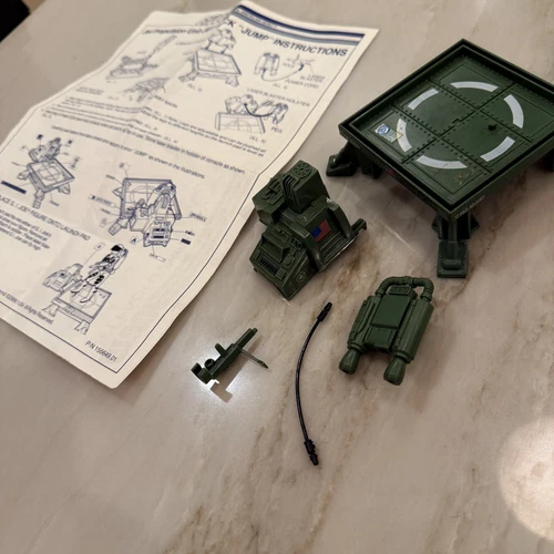 GI Joe 1982 JUMP Jet Pack Set 100% Complete & UNBROKEN & Original FULL Cable GUN
