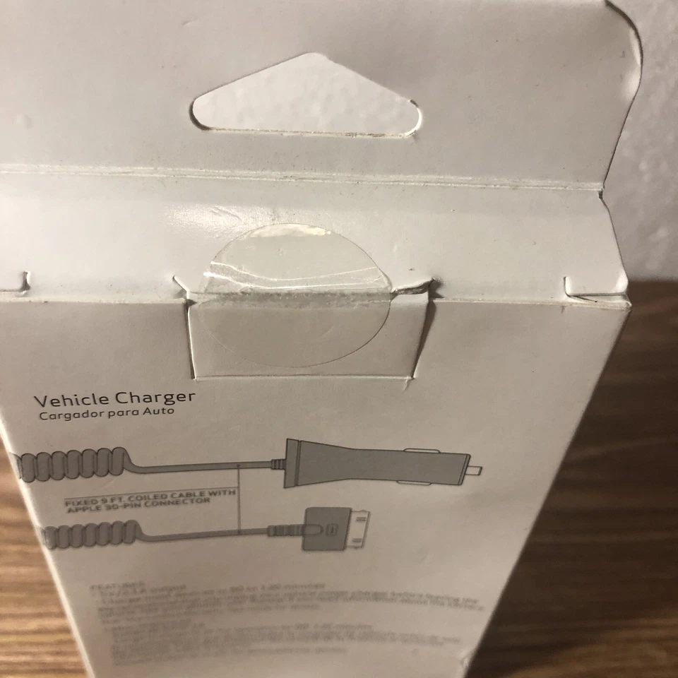NUEVO Cargador de coche de vehículo Verizon MFI certificado por Apple de 30 pines para iPhone 3 4 4S Foto 3 de 3