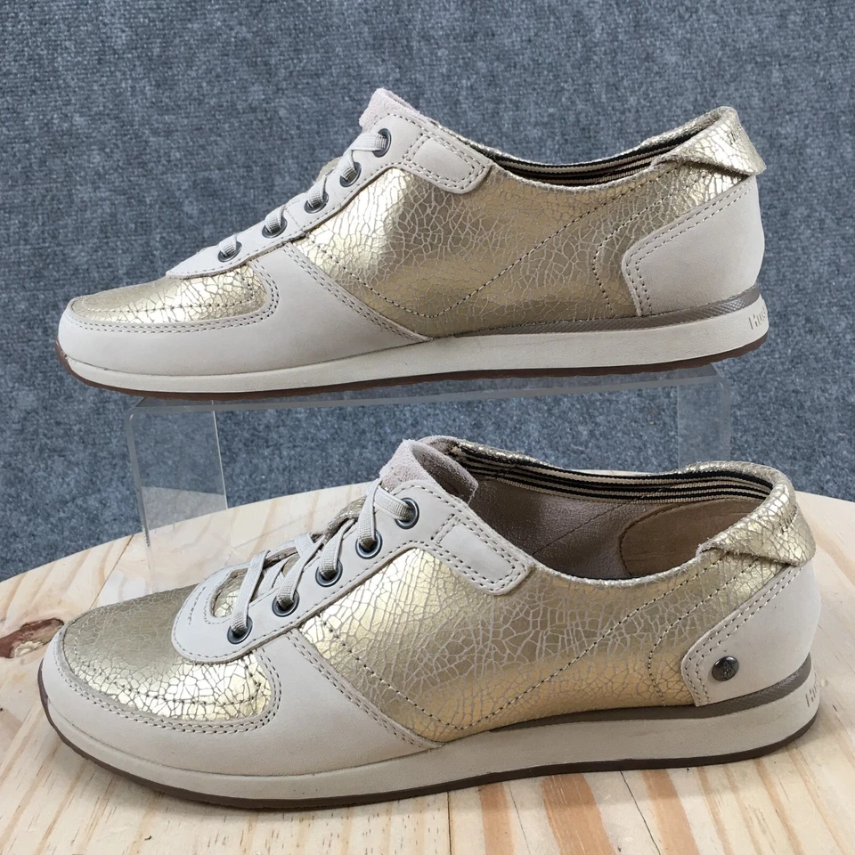 Zapatos Hush Puppies para mujer 9 zapatillas perezosas doradas con cordones cómodos punta redonda bajos Foto 2 de 4