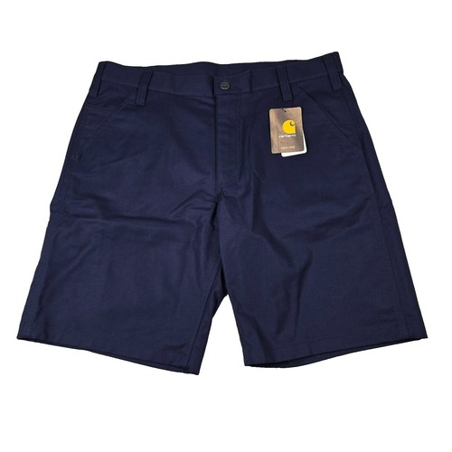 Carhartt Black Canvas Carpenter Shorts B25 BLK Size 33-34 Vintage