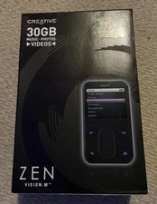 Creative Zen Vision M 30GB MP3/Video Player with Boxed With Accessories