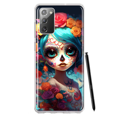 For Samsung Galaxy Note 20 Shockproof Case Day of the Dead Skull Girl