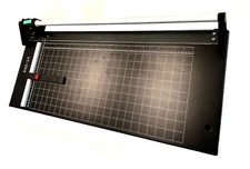 New Blade 24" Hardened Steel Manual Rotary Paper Poster Trimmer Cutter Copper