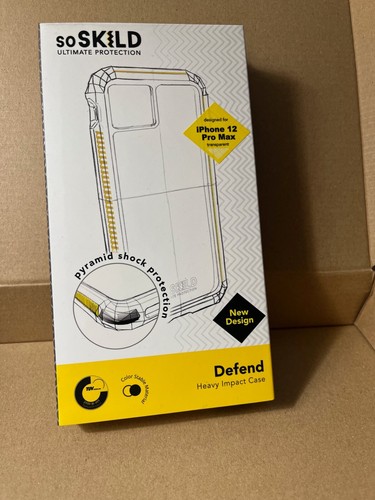 Funda protectora contra impactos pesados SoSkild Defend transparente para Apple iPhone 12 Pro Max - Imagen 2 de 4