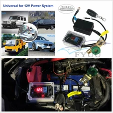 Car Wireless Remote Control Battery Disconnect Cut Off Isolator Switch Voltmeter