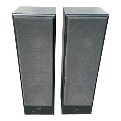 Vintage Pioneer CS-J925B 4-way Floor Tower Speakers Fully Functional