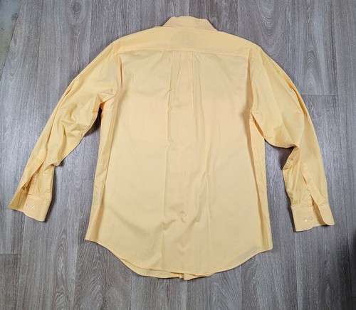 ROUNDTREE & YORKE CAMICIA ABITO MANICA LUNGA UOMO COTONE GIALLO M - Foto 6 di 6