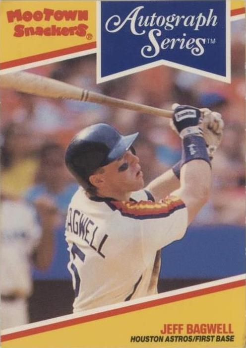 1992 Mootown Snackers Autograph Series - Jeff Bagwell #2 - 1 of 1