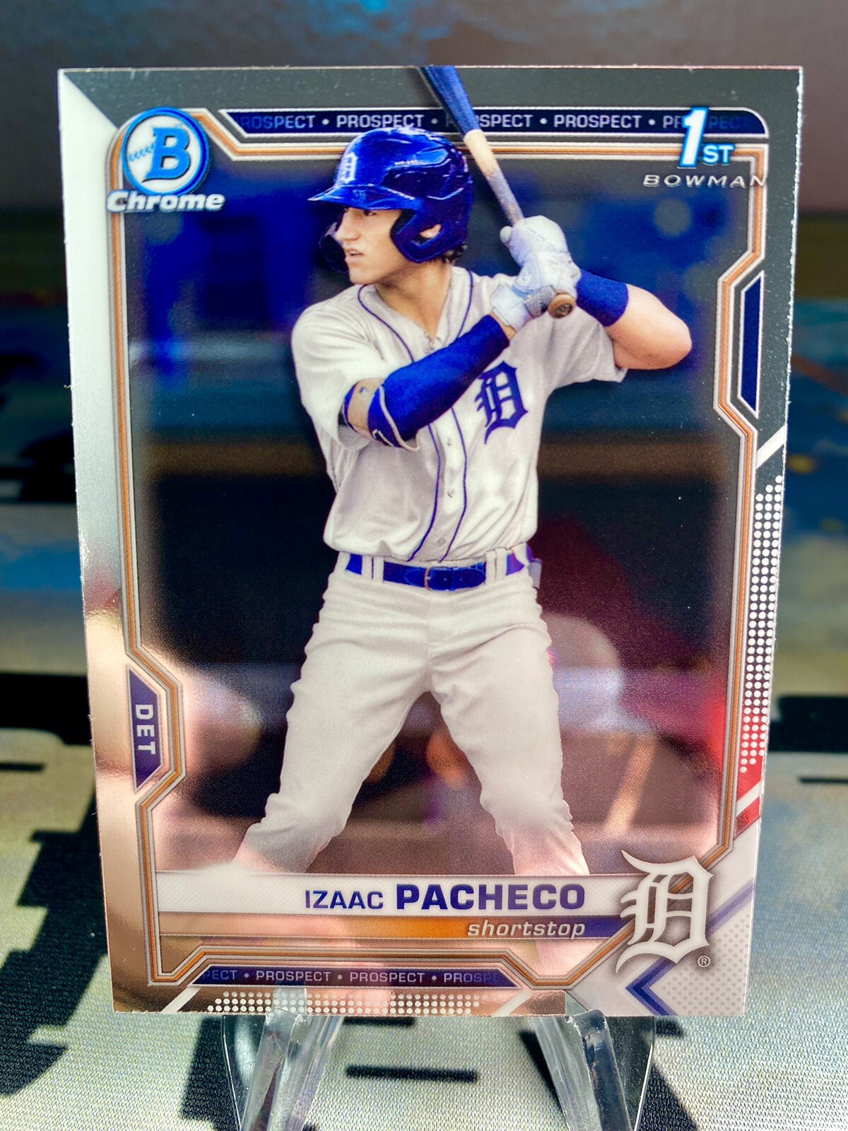2021 Izaac Pacheco Bowman Draft Chrome 1st Bowman #BDC-46 Detroit Tigers