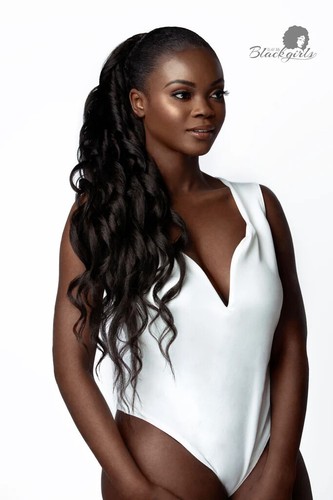 Kinky Straight Drawstring Ponytail | Afro Curly Hair Extensions (150g THICK) - Picture 5 of 10