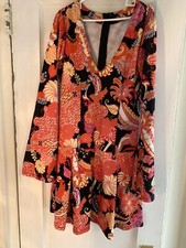 LEG AVENUE BOHEMIAN GO-GO 70'S GIRL COSTUME DRESS SZ S/M,P/M