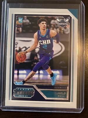 2020-21 Panini Chronicles LaMelo Ball Threads Rookie RC #84 Charlotte Hornets