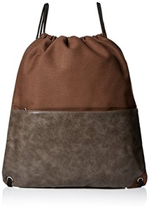 washed canvas drawstring backpack