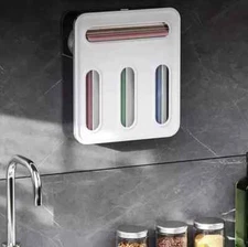 Ziploc Bag Storage Organizer For Kitchen Drawer Wall Mountable