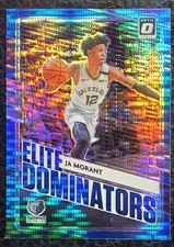 2020-21 DONRUSS OPTIC JA MORANT BLUE PULSAR PRIZM ELITE DOMINATOR #21 GRIZZLIES 