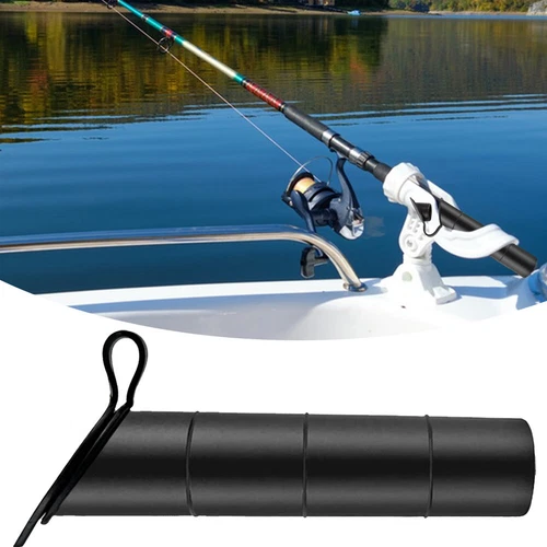 3x Fishing Rod Holder Insert With Cover Cap Inner Sleeve For Kayak Canoe US - Bild 4 von 9