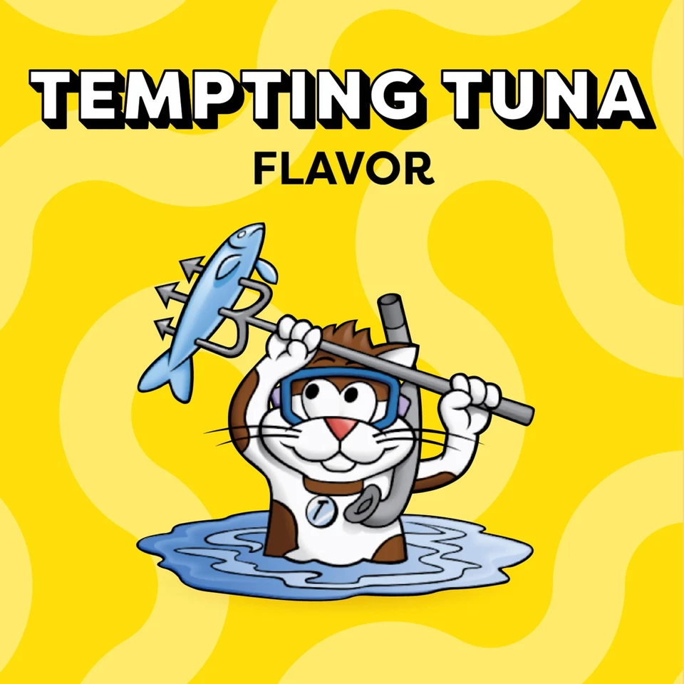 Snack Temptations Cat Treats sabor atún 30 oz crujiente suave bajo en calorías Foto 3 de 4