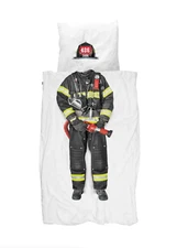 NEW Snurk Fire Fighter Twin Duvet Set With Sham