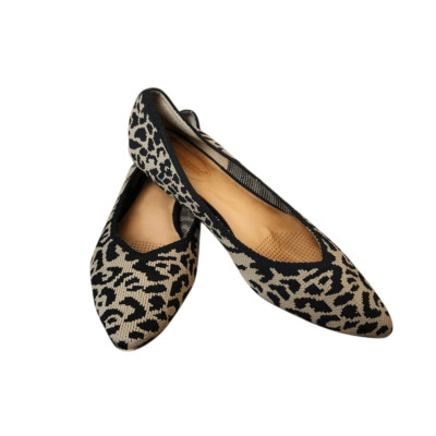 Corso Como Jullia Ballet Leopard Print Knit Slip-on Flats Sz 8.5
