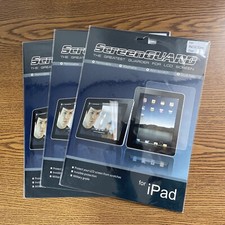 LOT OF 3 Military Grade SCREEN LCD GUARD IPAD PROTECTOR FOR APPLE IPAD 2  3