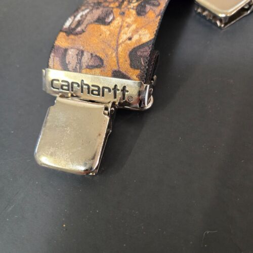 CARHARTT Mens Team REALTREE Camouflage Suspenders SZ 46 X 2" CAMO BRACES Hunter - Picture 3 of 13