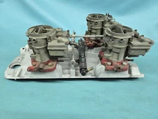 MAN-A-FRE 4 DUECE 4X2 BIG BLOCK CHEVY INTAKE MANIFOLD  & CARBS HOT RAT ROD