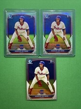 2023 Bowman Chrome 1ST Marcus Lee Sang BCP-126 Lunar Glow Refractor(x2) Phillies