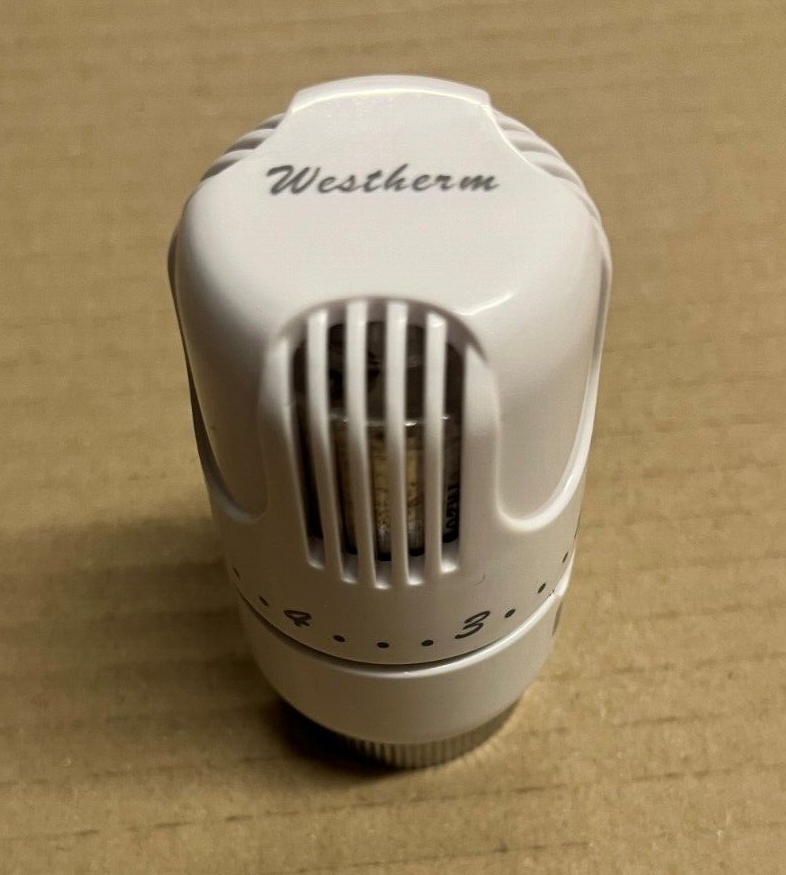 Westherm 15mm Angled Radiator Valve Body Only/Head Only or Lockshield