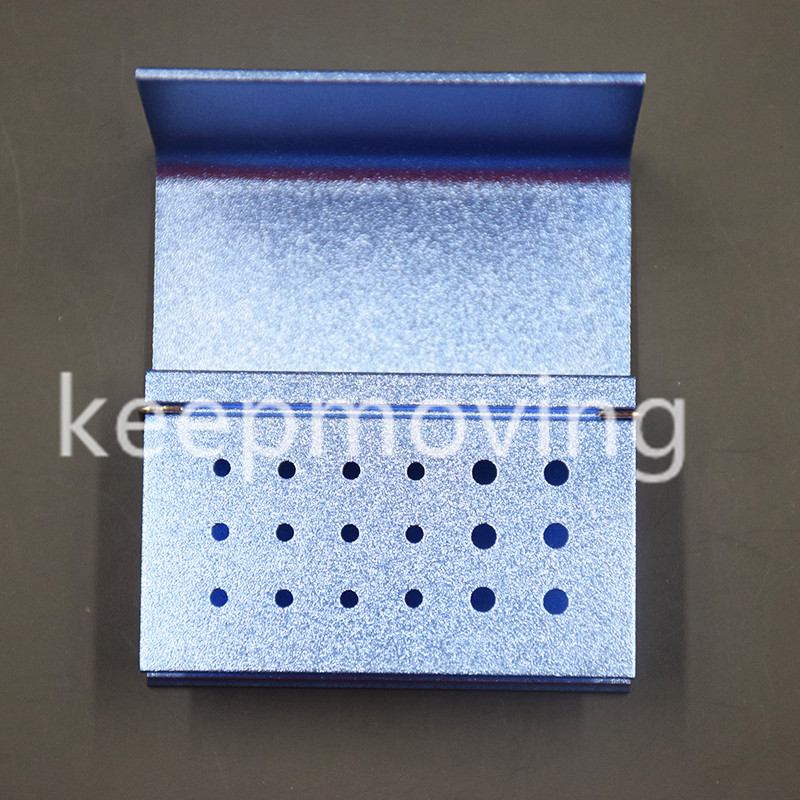 Blue Dental FG/RA Bur Holder - 18 Hole Autoclave Silicone Blue Dental FG/RA Bur Holder - 18 Hole Autoclave Silicone
