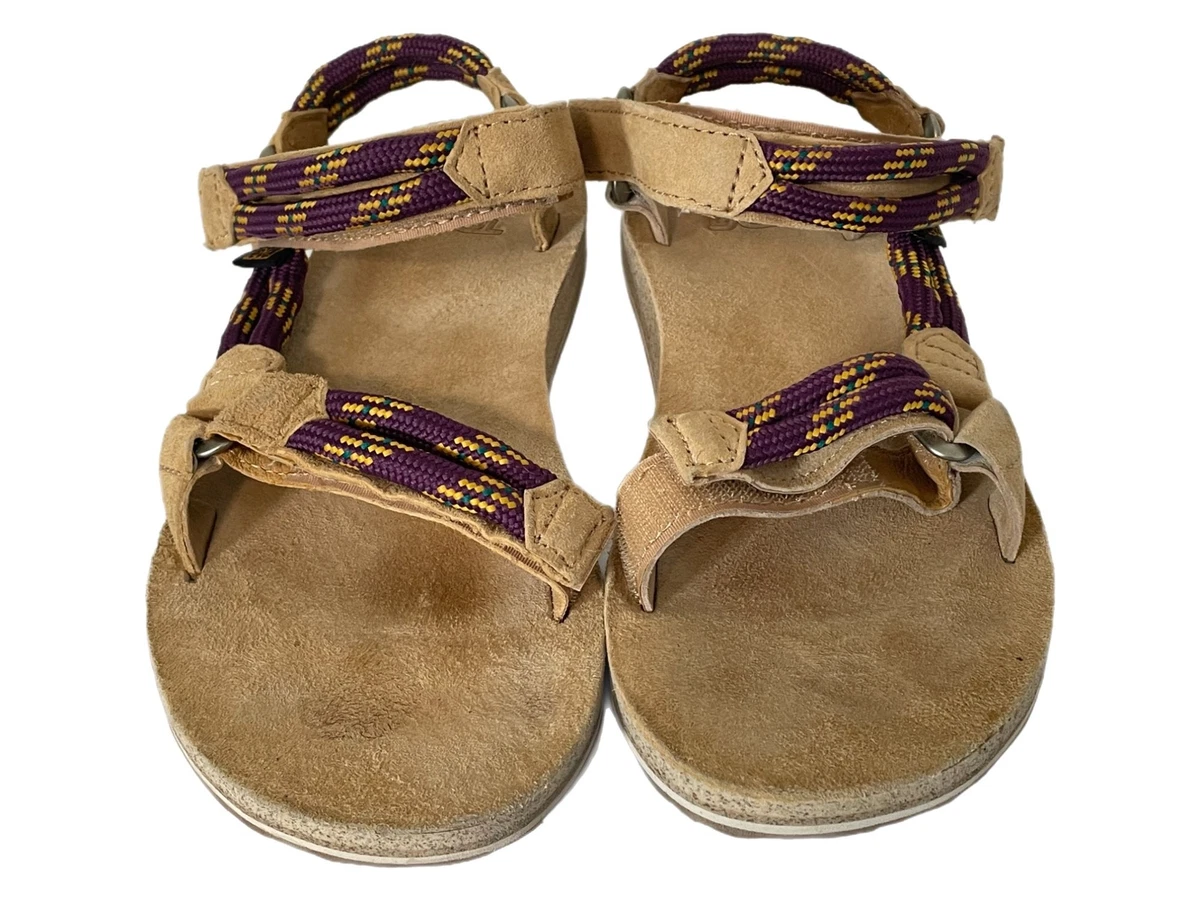 Teva Women s Size 8 Original Universal Rope Sandals Dark Purple