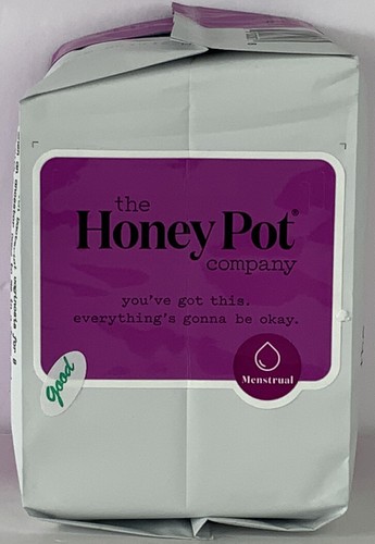 Honey Pot Company 40Ct Organic Herbal-Infused Menstrual Pads w/ Wings Lot of 2 - Picture 3 of 5